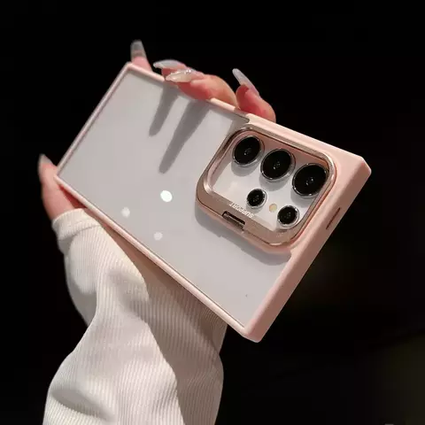 Case Samsung com proteção de câmeras e suporte integrado