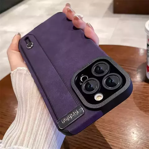 Case iPhone em Camurça com Carregamento MagSafe