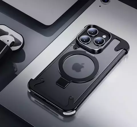 Case iPhone Premium em Fibra de Carbono + Suporte Magnético - comprar online