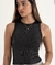 Remera negra con brillos