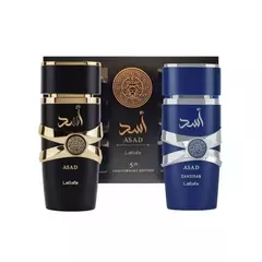 Kit Lattafa Asad + Asad Zanzibar - 2 Perfumes de 100ml