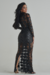 Vestido de Renda com Recortes em Couro Legítimo - comprar online