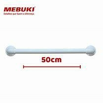 BARRA APOIO 50CM BRANCA MEBUKI