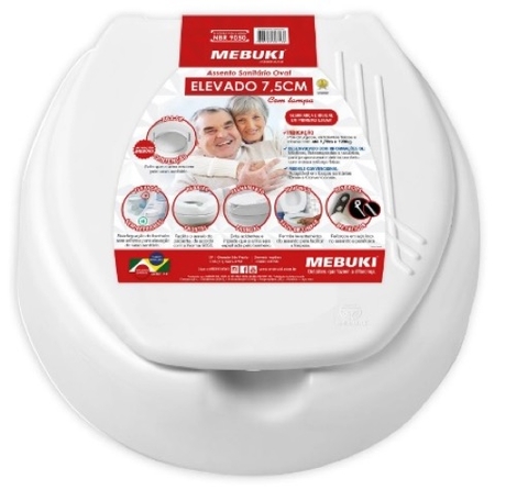 ASSENTO SANITARIO ELEVADO 7,5 CM MEBUKI