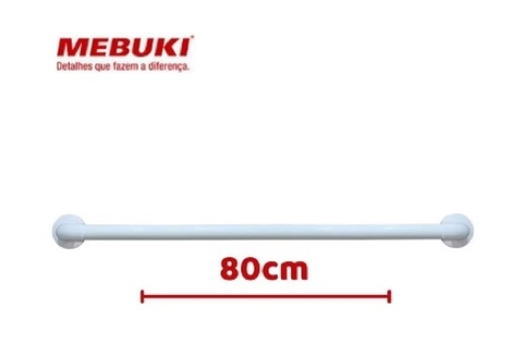 BARRA DE APOIO 80 CM BRANCA MEBUKI