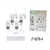 Kit com 4 Câmeras de Segurança Wi-Fi com Repetidor de Sinal Integrado – App XMYE Pro – Anatel – Modelo JT-8276-4