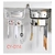 Organizador de Armário para Cozinha 30x25x21cm – Modelo CY-0114 – Cores Sortidas – Promoção