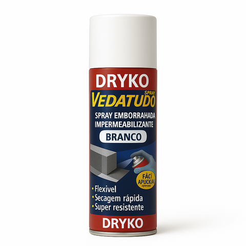 Spray Veda Tudo borracha líquida impermeabilizante Branco 400ml - comprar online