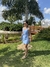 Vestido Azul Faixa - loja online