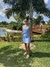 Vestido Azul Faixa - comprar online