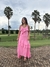 Vestido Babado Rosa - comprar online