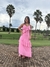 Vestido Babado Rosa - Habla Collection