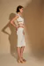 Vestido Midi Detalhe Asa Delta Malha - AMANNA