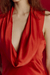Vestido Longo Decote Dégagé Seda - comprar online