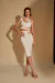Vestido Midi Detalhe Asa Delta Malha