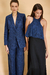 Imagem do Blazer Over com Palas Jacquard Arara Azul