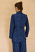 Blazer Over com Palas Jacquard Arara Azul - AMANNA