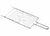 Grelha Dupla 54x17cm Simples Cromada Linha Chrome Taumer