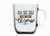 Caneca Toronto 300mL Vidro Incolor com Decorações de Frases Nadir