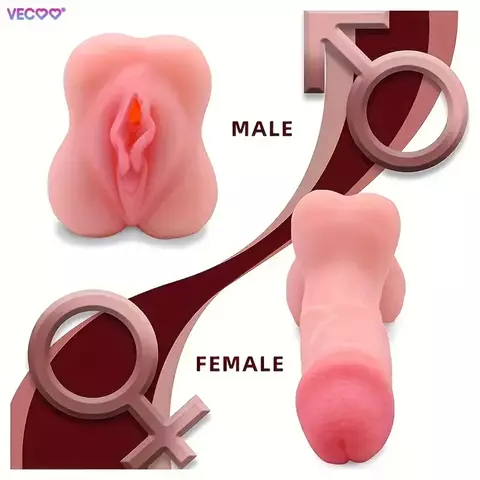 Simulación de Pene Hueco de Doble Cabeza para Hombres y Mujeres, Herramienta Famosa Película Inversa Avión, Copa Masturbador Juguete Sexual Copia