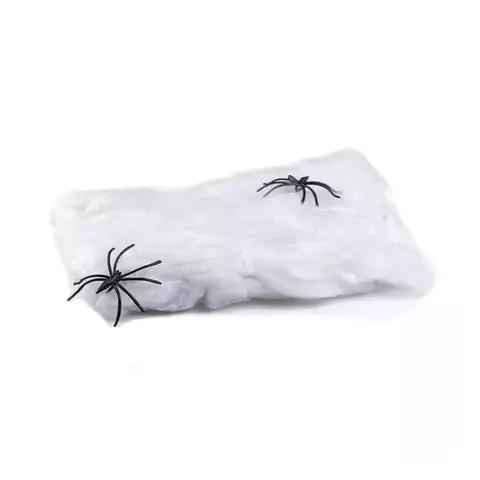Teia Aranha Branca Halloween Decoracao Dia Bruxa Susto