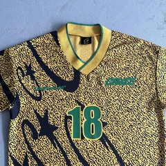 Camiseta Corteiz Futebol Estampado Amarelo & Preto