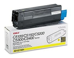Tóner Oki 42127401 Original Amarillo C5100 C5150 C5200 C5300 - comprar online