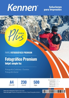 Papel Fotográfico Brillo Premium Kennen 230g A4 - Kennen Store