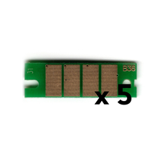 Combo de 5 chips para toner Ricoh SP 310, SP 310SFNw, SP 310DNw, SP 311SFN, SP 311DN, SP 311DNw, SP 311SFNw, SP 320DN, SP 320SN, SP 320SFN