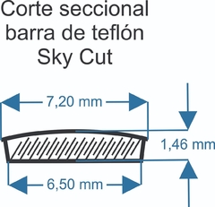 Barra De Teflón de 24" para plotter de corte Skycut - comprar online