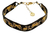 Imagen de Pulsera Miyuki Pardo Plata Oro Miyuki