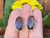 Aros Enjoyas Jewels Ovalados Plata 925 Cuarzo Ahumado - comprar en línea