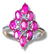 Anillo Enjoyas Jewels Marqués Plata 925 Rubí