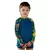 Remeras UV Mangas Largas Azul con Flores en internet