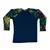 Imagen de Remeras UV Mangas Largas Azul con Flores