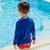Imagen de Remeras UV Mangas Largas Palmera Azul