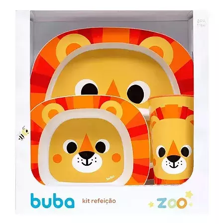 KIT REFEIÇÃO ZOO LEÃO BUBA