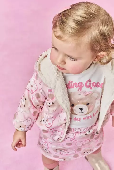 JAQUETA INFANTIL BEBÊ DUPLA FACE URSAS CINTI - comprar online