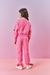 CONJUNTO INFANTIL MENINA BLUSÃO COM ABERTURA NA MANGA E CALÇA ROSA CINTI - Pipoca Pipoquinha | Moda infantil