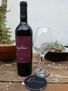 BOX LUIGI BOSCA MALBEC CON COPA - REGALOSHOP