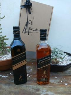 BOX JOHNNIE WALKER BLACK Y DOUBLE BLACK - comprar online