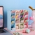 Organizador De Mesa Porta Lápis Caneta 4 Divisórias Multiuso - 3 unidades - comprar online