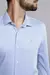 Camisa Social Manga Longa Slim Fit - Azul Claro Highstil - Loja Moriah