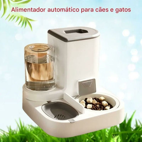 Alimentador Automático para Gatos com Fonte de Água – Praticidade e Conforto para seu Pet - comprar online