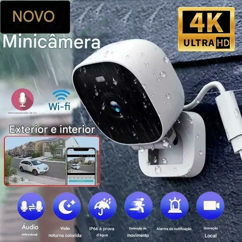 Mini Câmera de Segurança 4K XMSJ: Proteção Avançada ao Seu Alcance! - comprar online