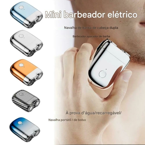 Mini Barbeador Elétrico de Cabeça Dupla – Potência e Praticidade no Seu Bolso! - comprar online