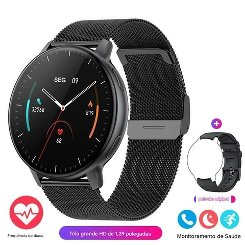 Smartwatch com Pulseira de Nylon e Tela 1.39" – Chamadas Bluetooth, Monitoramento de Saúde e +100 Modos Esportivos - comprar online