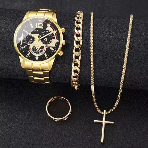 Relógio Masculino com Pulseira de Liga – Estilo Sofisticado e Preciso - comprar online