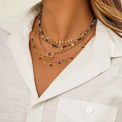 Colar Fashion Feminino de Corrente - Estilo Elegante e Versátil - comprar online