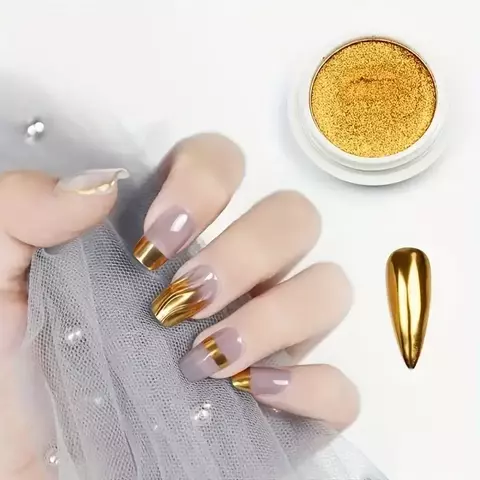 Pó de Glitter para Unhas – Efeito Espelhado, 19 Cores, Brilho Intenso para Unhas Naturais e Artificiais - comprar online
